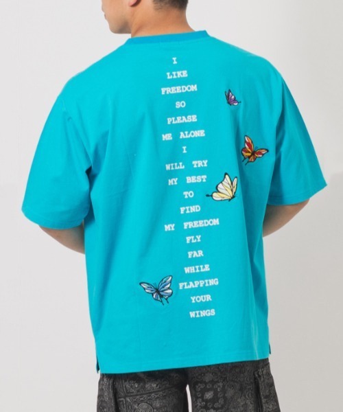 Футболка с коротким рукавом, оверсайз, с вышитой бабочкой RE730, бирюзовый
Футболка с коротким рукавом, оверсайз, с вышитой бабочкой RE730, бирюзовый