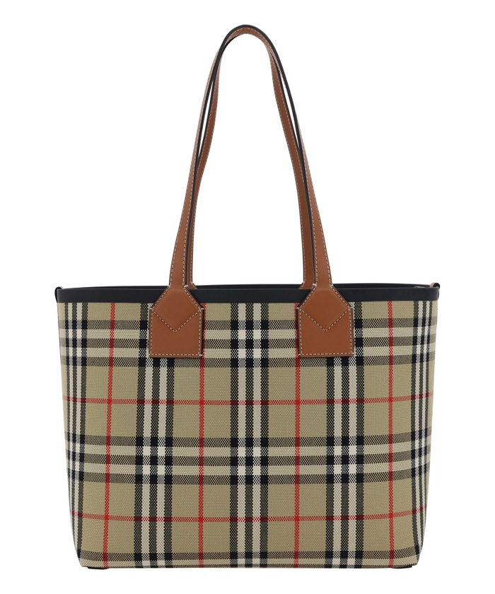 Элегантная маленькая сумка-тоут в клетку London Check Burberry, черно-коричневый
Элегантная маленькая сумка-тоут в клетку London Check Burberry, черно-коричневый