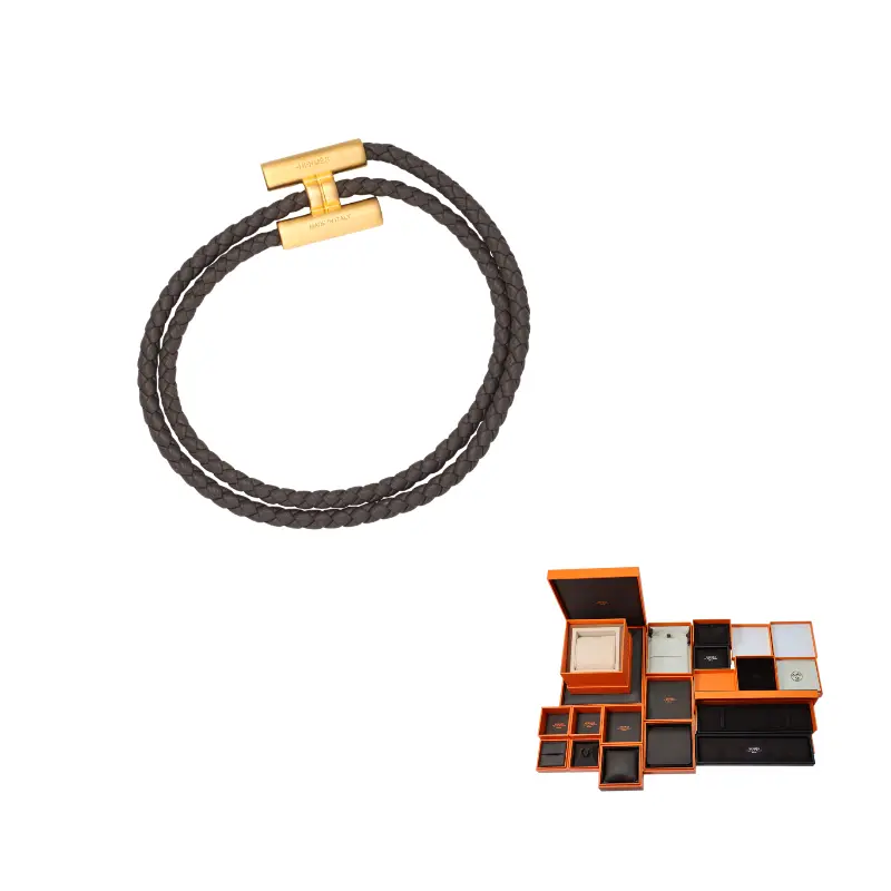 HERMES Tournis Tresse Metal Bracelets Unisex Gray
HERMES Tournis Tresse Metal Bracelets Unisex Gray