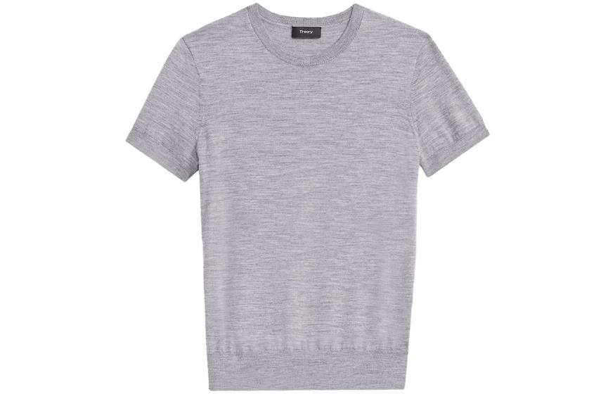 Футболка с коротким рукавом вязаная THEORY, серая
Футболка с коротким рукавом вязаная THEORY, серая
