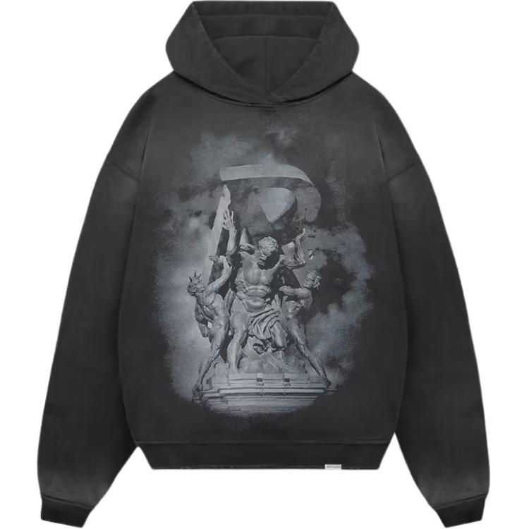 Графическая толстовка с принтом REPRESENT, черная 
Графическая толстовка с принтом REPRESENT, черная