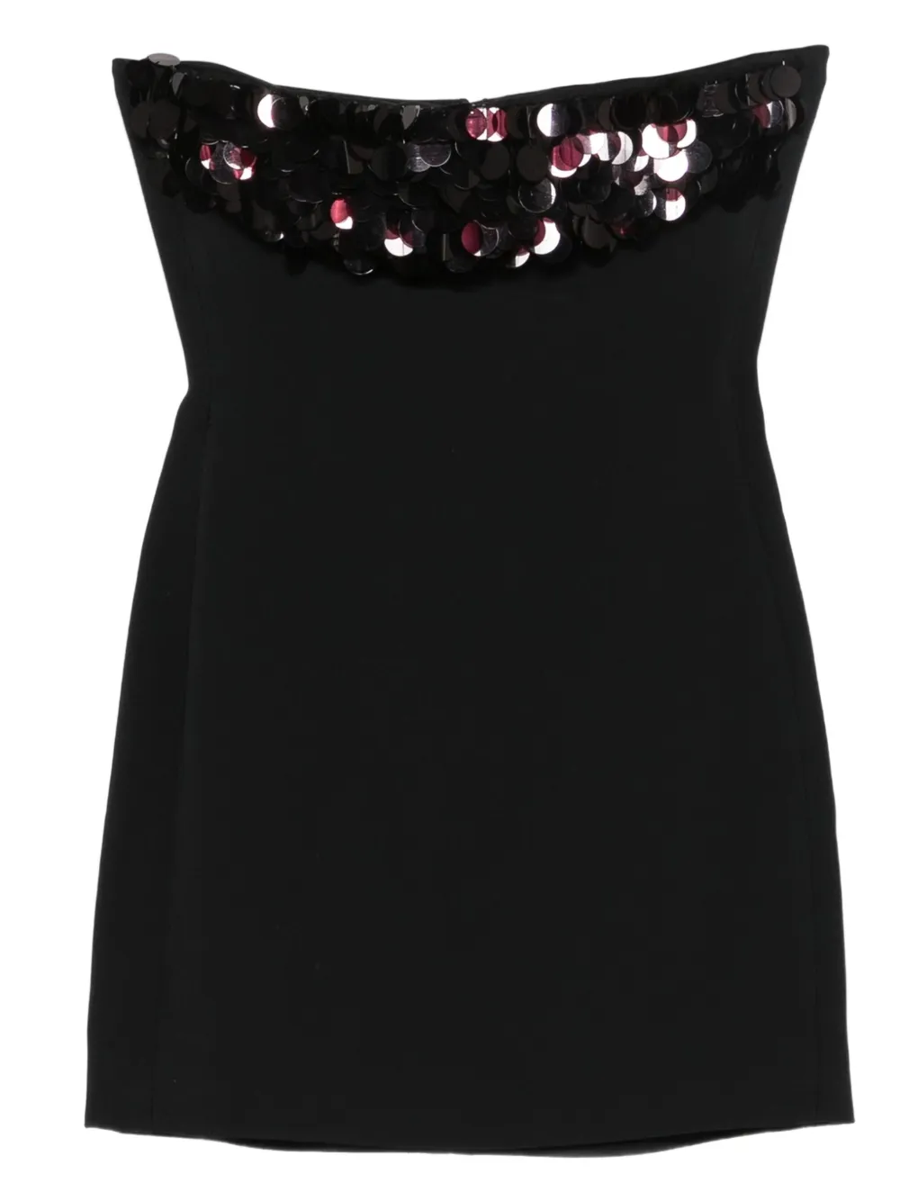 Платье без бретелек, украшенное пайетками David Koma, черный
Платье без бретелек, украшенное пайетками David Koma, черный