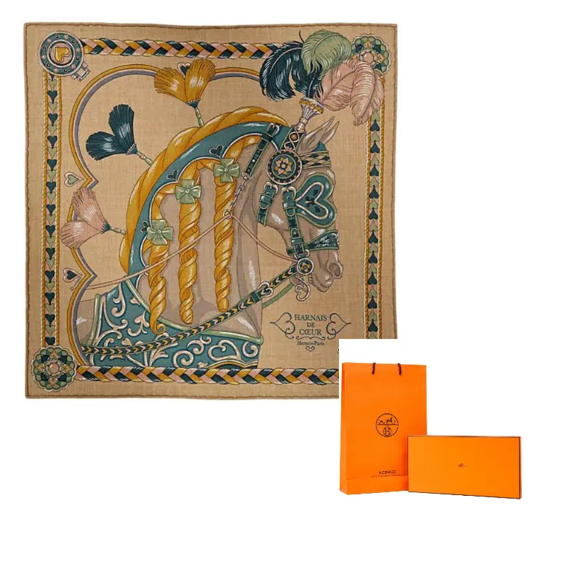 HERMES Шёлковый вязаный шарф карамельный, Caramel
HERMES Шёлковый вязаный шарф карамельный, Caramel