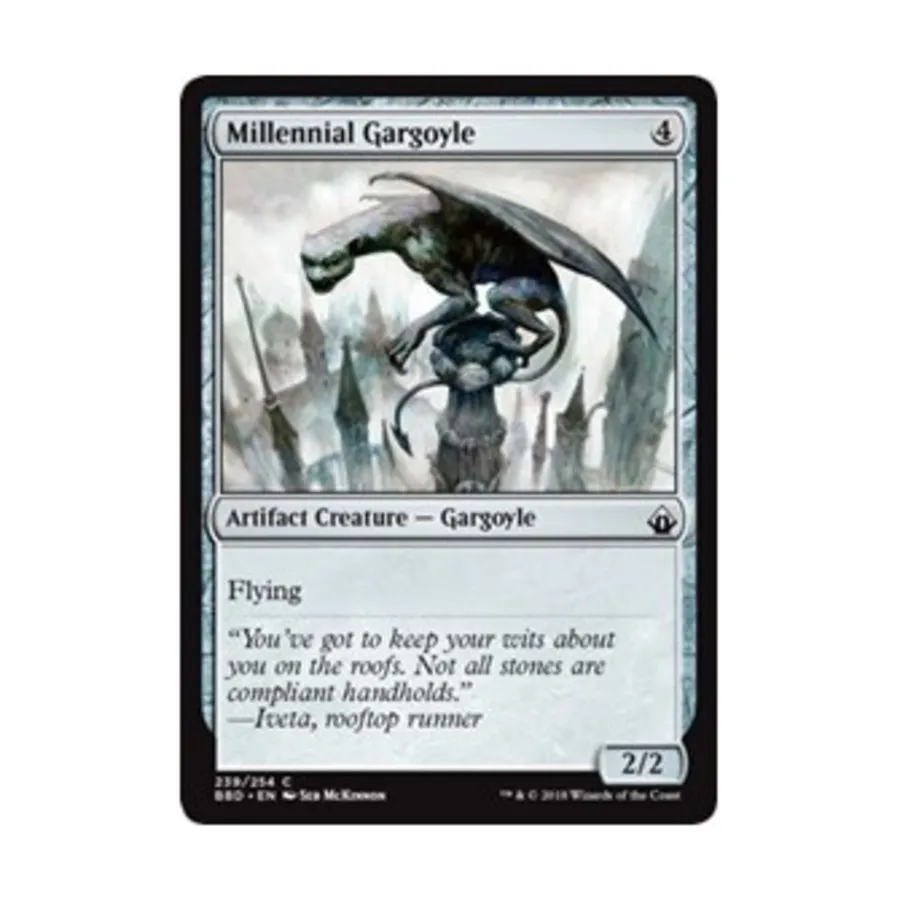 CCG Тысячелетняя горгулья (С) (Фольга), MTG - Battlebond
CCG Тысячелетняя горгулья (С) (Фольга), MTG - Battlebond