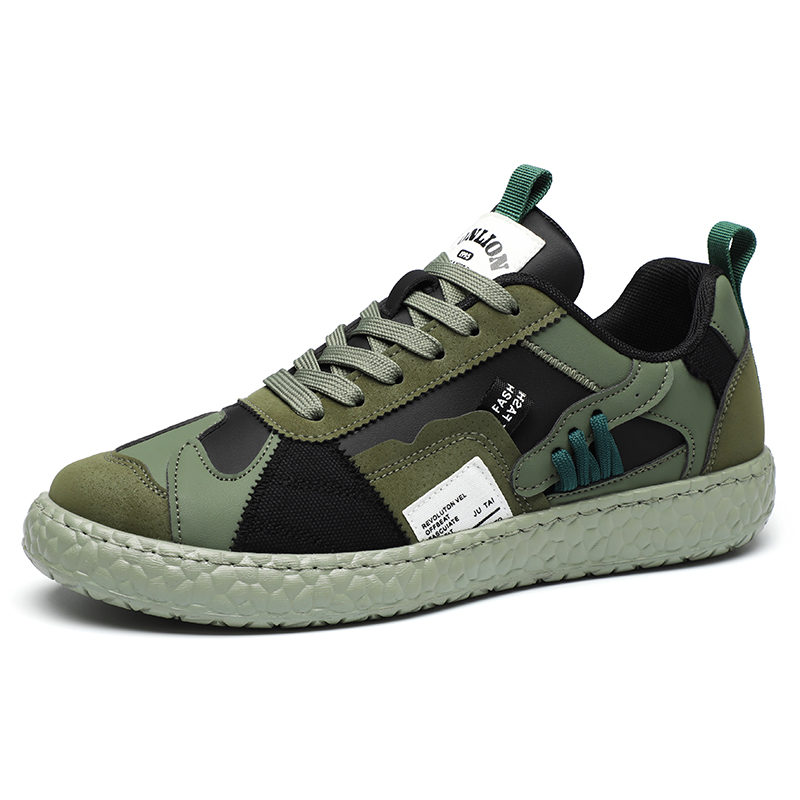 Мужские дышащие и нескользящие низкие кроссовки для скейтбординга Tonlion, Green 
Мужские дышащие и нескользящие низкие кроссовки для скейтбординга Tonlion, Green