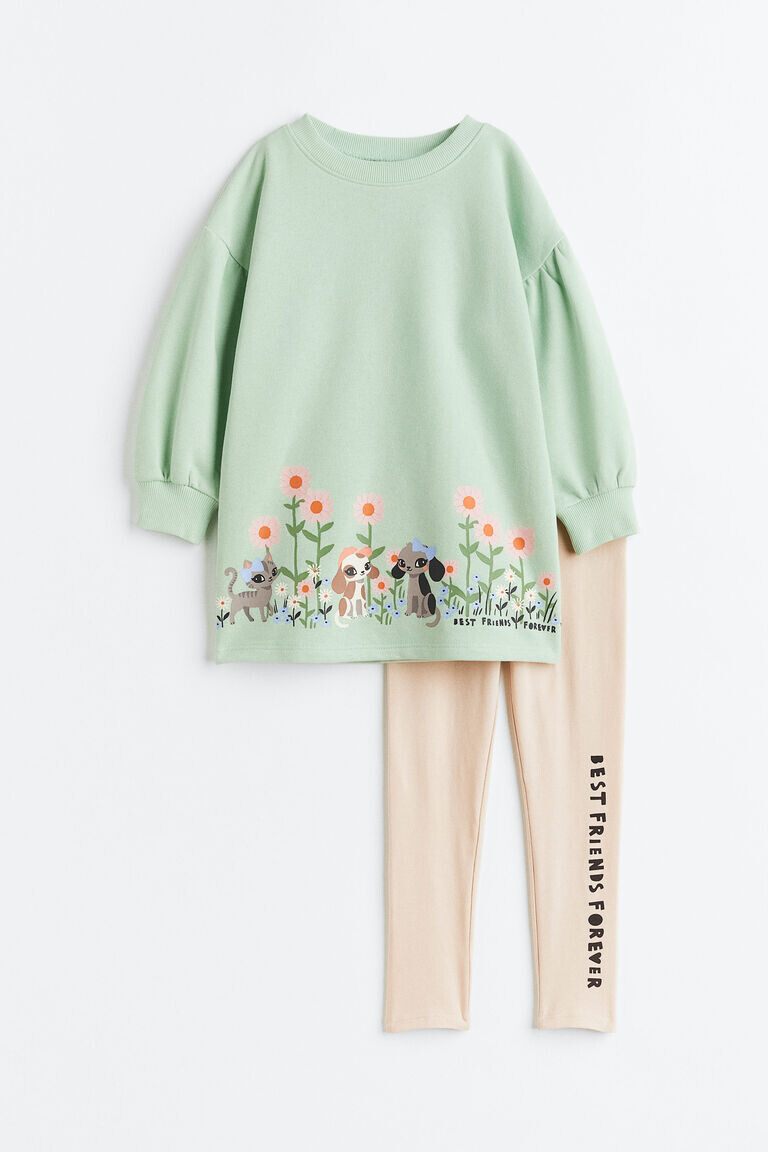 Комплект из двух толстовок H&M, зеленый
Комплект из двух толстовок H&M, зеленый