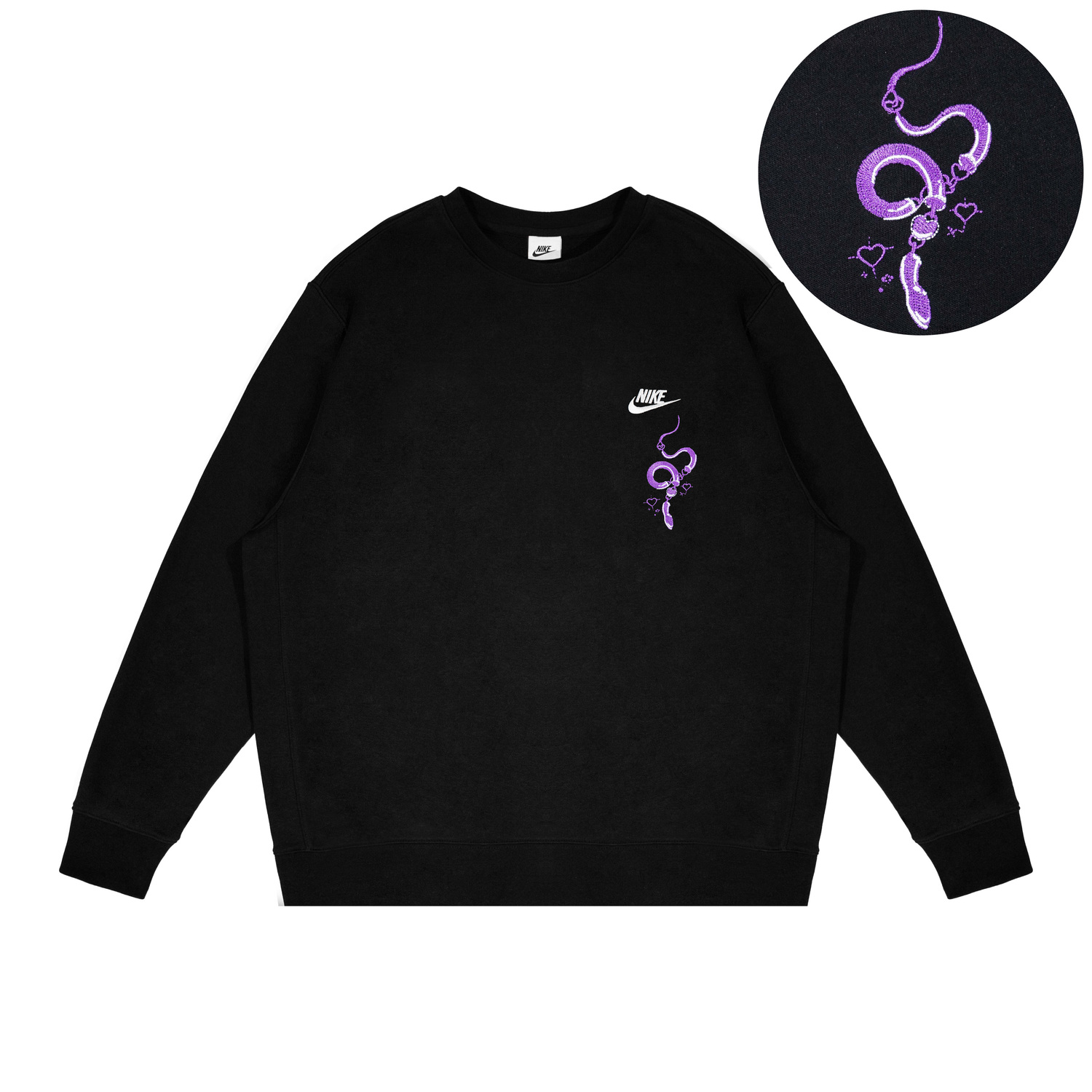 Фантазийный свитшот унисекс черный Nike 
Фантазийный свитшот унисекс черный Nike
