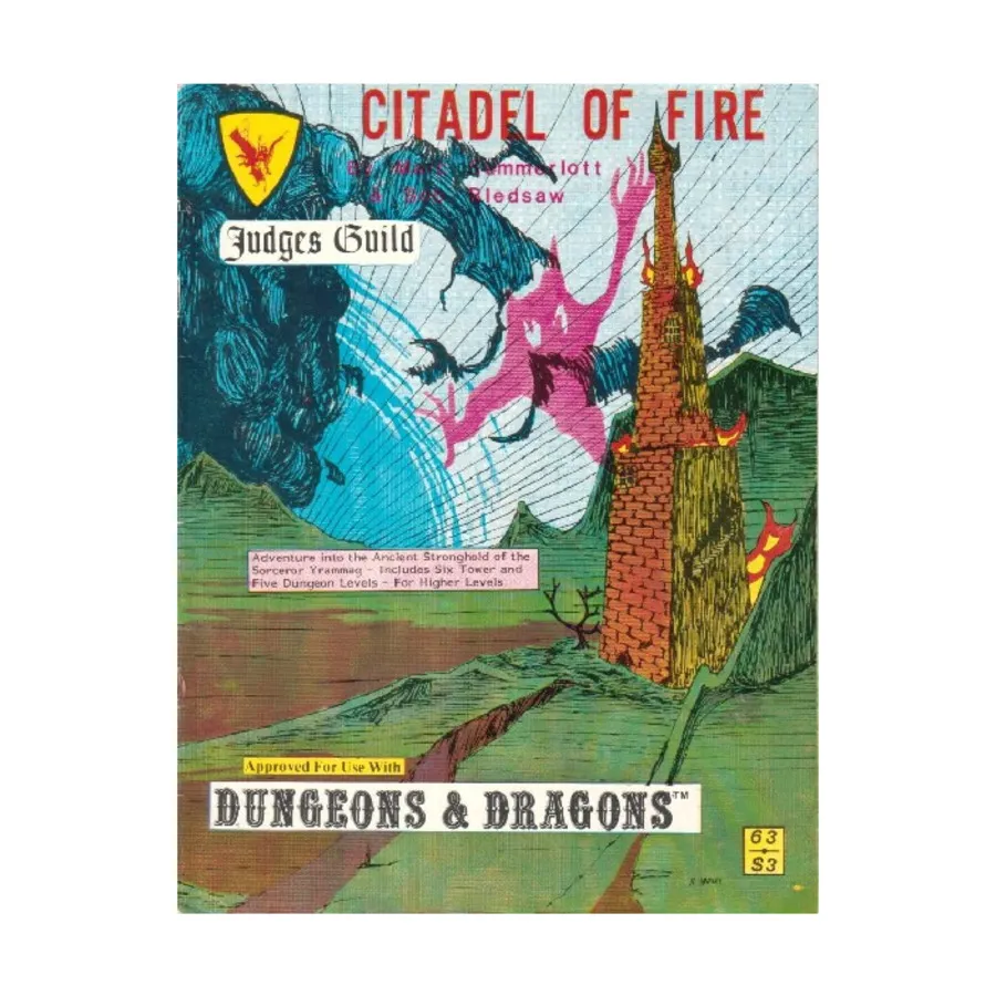 Модуль Citadel of Fire (1st Edition, 3rd Printing), Dungeons & Dragons Fantasy Modules (A - C) (Judges Guild)
Модуль Citadel of Fire (1st Edition, 3rd Printing), Dungeons & Dragons Fantasy Modules (A - C) (Judges Guild)