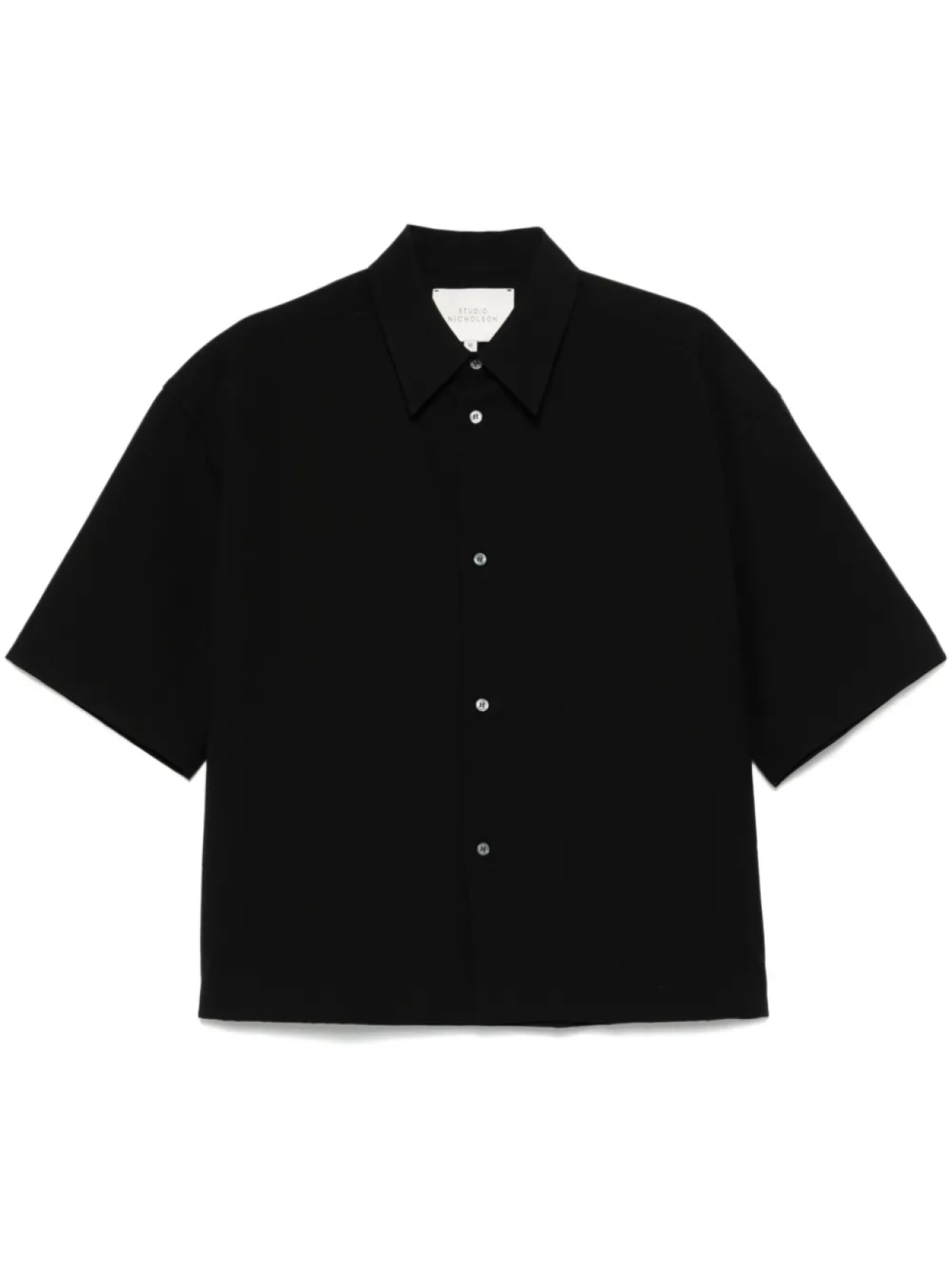 Рубашка с короткими рукавами Studio Nicholson, черный
Рубашка с короткими рукавами Studio Nicholson, черный