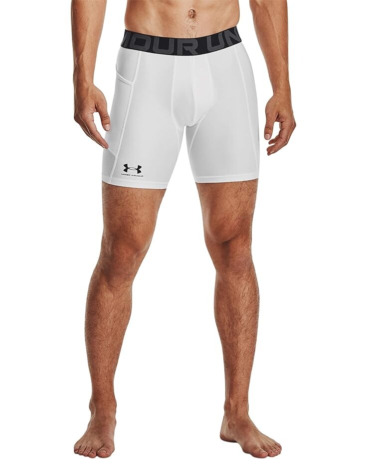 Шорты Under Armour Heatgear Armour, цвет White/Black 
Шорты Under Armour Heatgear Armour, цвет White/Black