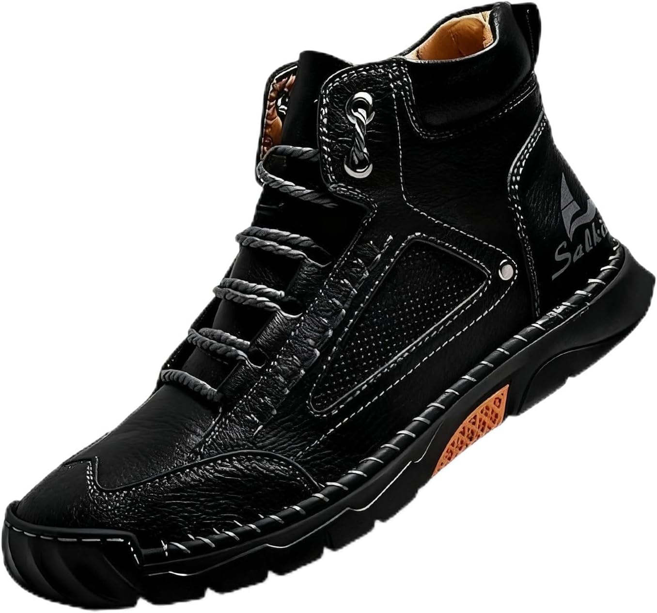 Мужские удобные кожаные ботинки ручной работы - водонепроницаемые, с поддержкой свода стопы, снятием давления, просторным носком, дышащие кожаные туфли Kaleluv, черный
Мужские удобные кожаные ботинки ручной работы - водонепроницаемые, с поддержкой свода стопы, снятием давления, просторным носком, дышащие кожаные туфли Kaleluv, черный