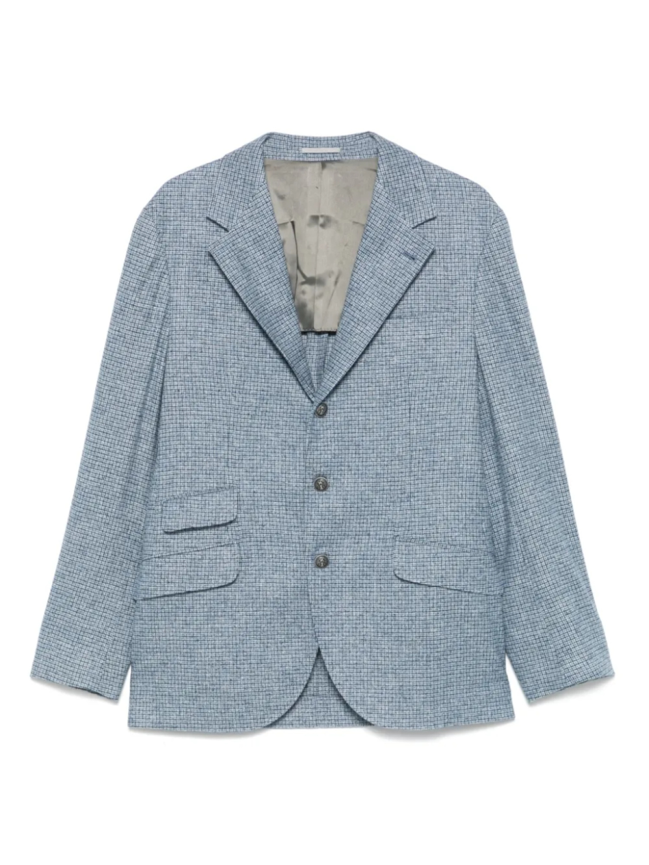 Клетчатый блейзер Brunello Cucinelli, синий
Клетчатый блейзер Brunello Cucinelli, синий