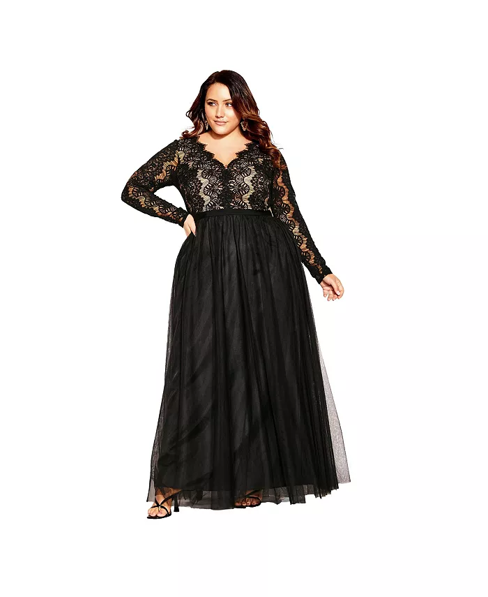 Платье макси Rare Beauty больших размеров CITY CHIC, черный
Платье макси Rare Beauty больших размеров CITY CHIC, черный