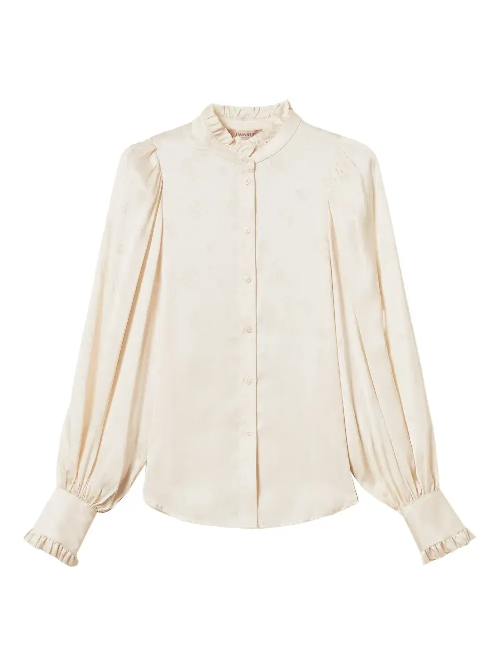 Жаккардовая рубашка с оборками TWINSET, нейтральный
Жаккардовая рубашка с оборками TWINSET, нейтральный