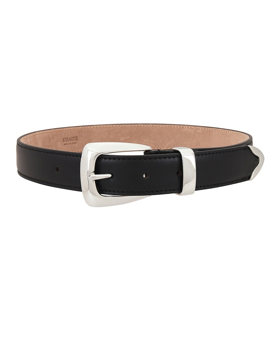 Ремень Benny Silver Hardware Khaite, черный
Ремень Benny Silver Hardware Khaite, черный