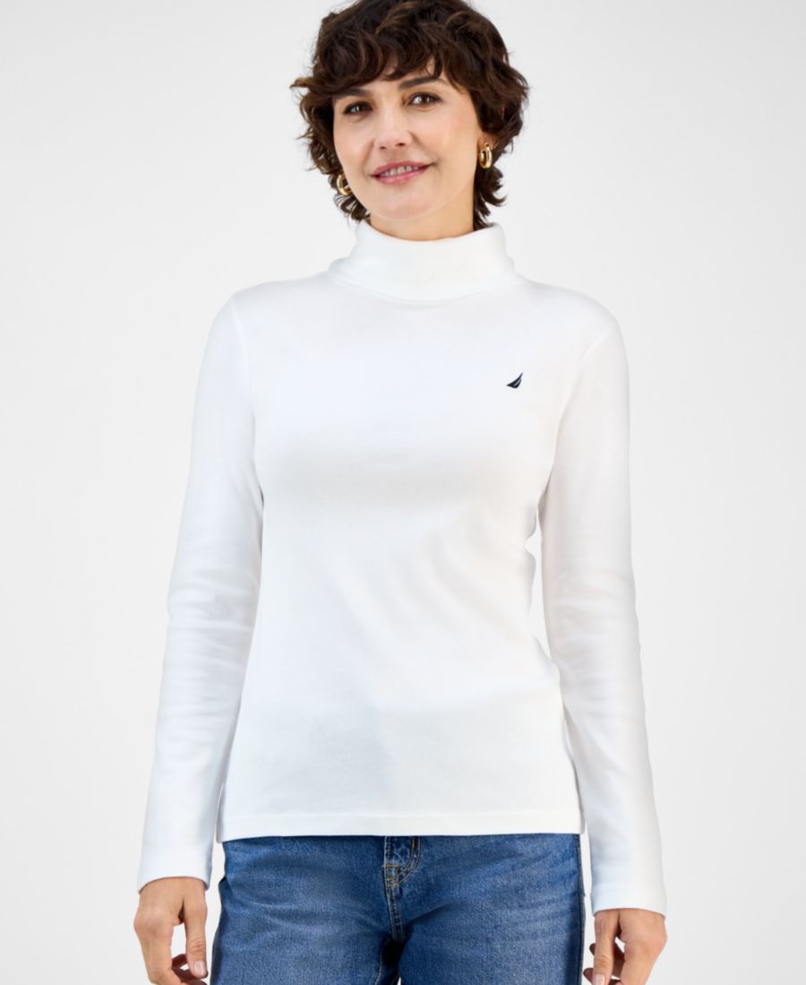 Женская хлопковая водолазка с длинными рукавами, только онлайн Nautica Jeans, Bright White
Женская хлопковая водолазка с длинными рукавами, только онлайн Nautica Jeans, Bright White