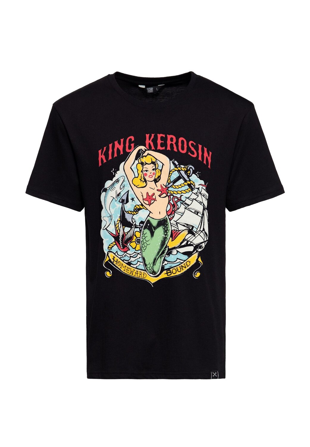 Рубашка с принтом и винтажным мотивом Print Homeward Bound KING KEROSIN, черный
Рубашка с принтом и винтажным мотивом Print Homeward Bound KING KEROSIN, черный