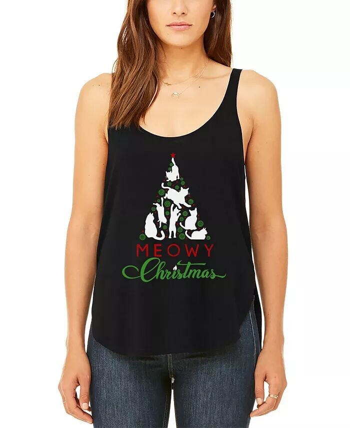 Женская майка Meowy Christmas Tree Premium Word Art Flowy LA Pop Art, черный
Женская майка Meowy Christmas Tree Premium Word Art Flowy LA Pop Art, черный