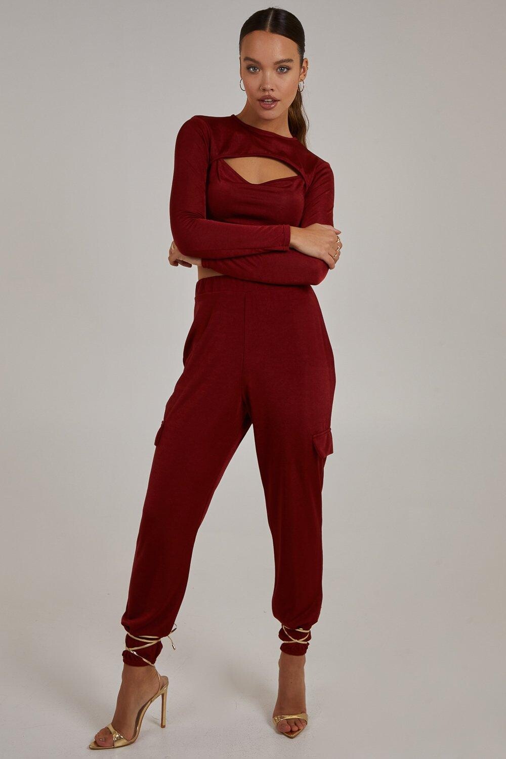 Облегающие джоггеры с карманами класса люкс Pink Vanilla, оранжевый 
Облегающие джоггеры с карманами класса люкс Pink Vanilla, оранжевый