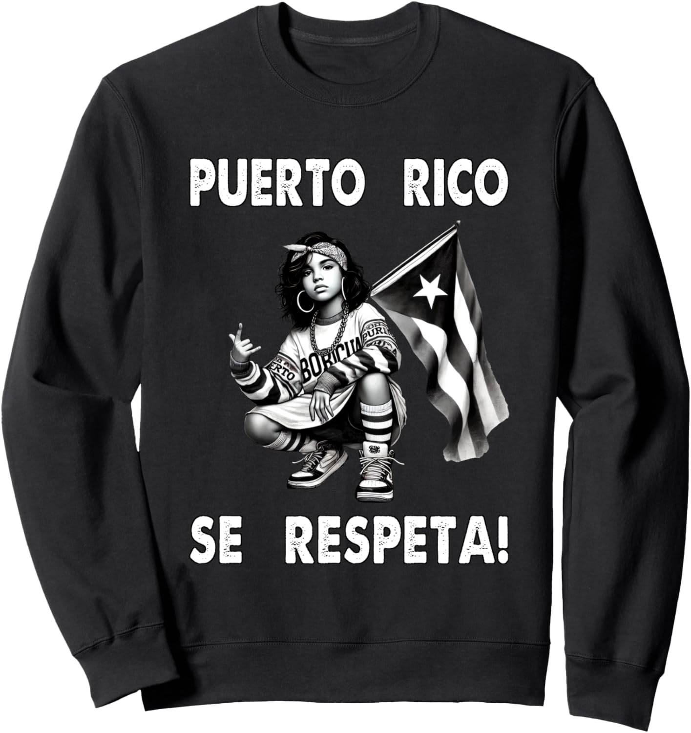 Пуэрто-Рико Se Respeta Boricua Толстовка с флагом принцессы и протестующего подростка Puerto Rico Se Respeta Collection, More Here, черный
Пуэрто-Рико Se Respeta Boricua Толстовка с флагом принцессы и протестующего подростка Puerto Rico Se Respeta Collection, More Here, черный