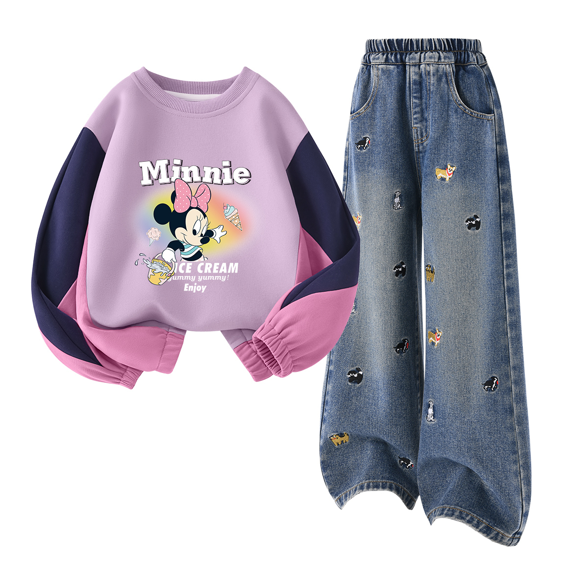 Детская повседневная спортивная одежда Disney, Dazzling Hibiscus Pink+Solid Color Denim Blue
Детская повседневная спортивная одежда Disney, Dazzling Hibiscus Pink+Solid Color Denim Blue