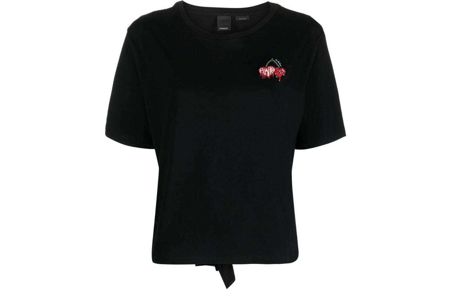 PINKO Футболка женская черная, Черный, PINKO Футболка женская черная
PINKO Футболка женская черная, Черный, PINKO Футболка женская черная