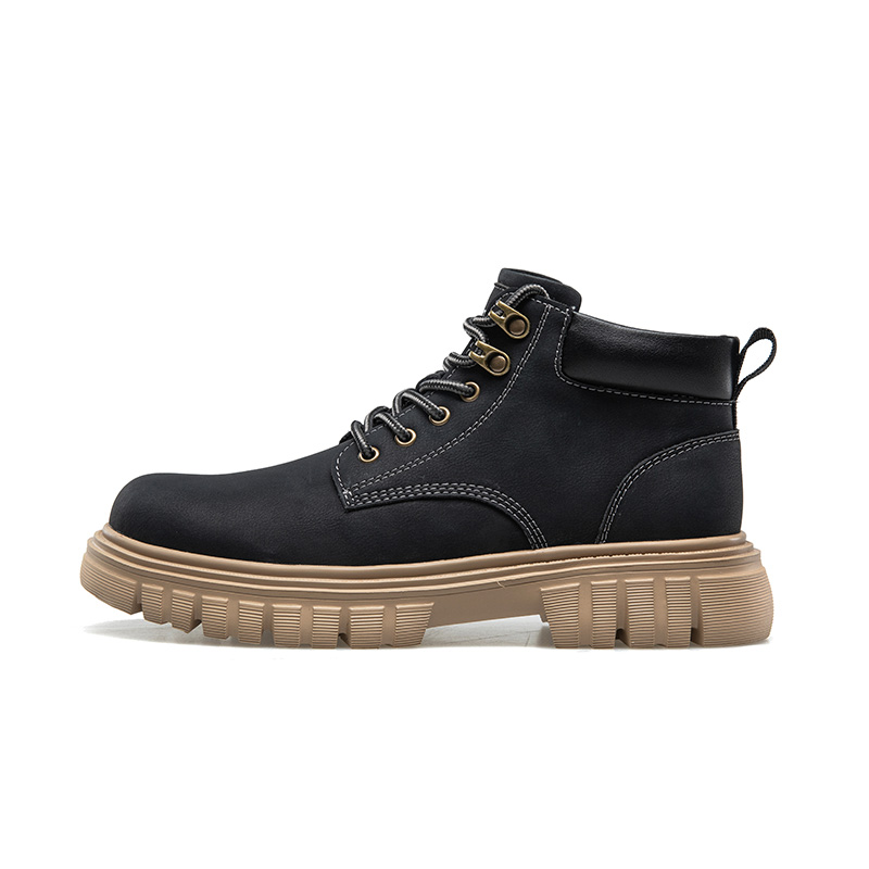 KANGNAI Черные короткие ботинки мартин, цвет Black
KANGNAI Черные короткие ботинки мартин, цвет Black