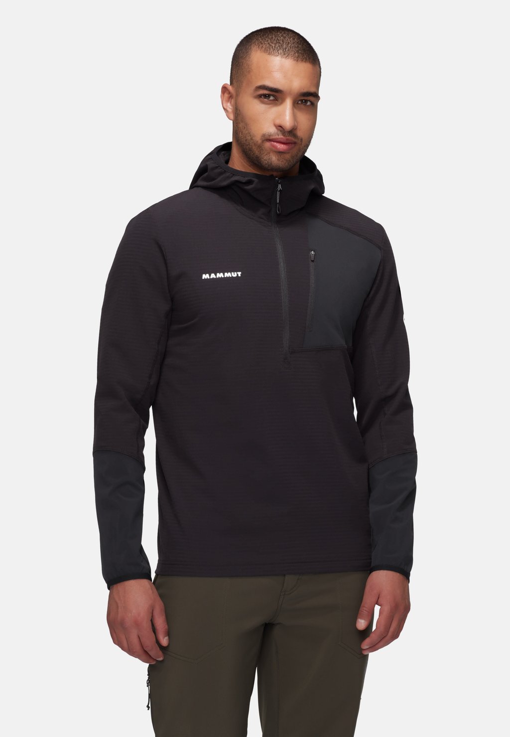 Толстовка с капюшоном MADRIS LIGHT HALF ZIP Mammut, черный 
Толстовка с капюшоном MADRIS LIGHT HALF ZIP Mammut, черный