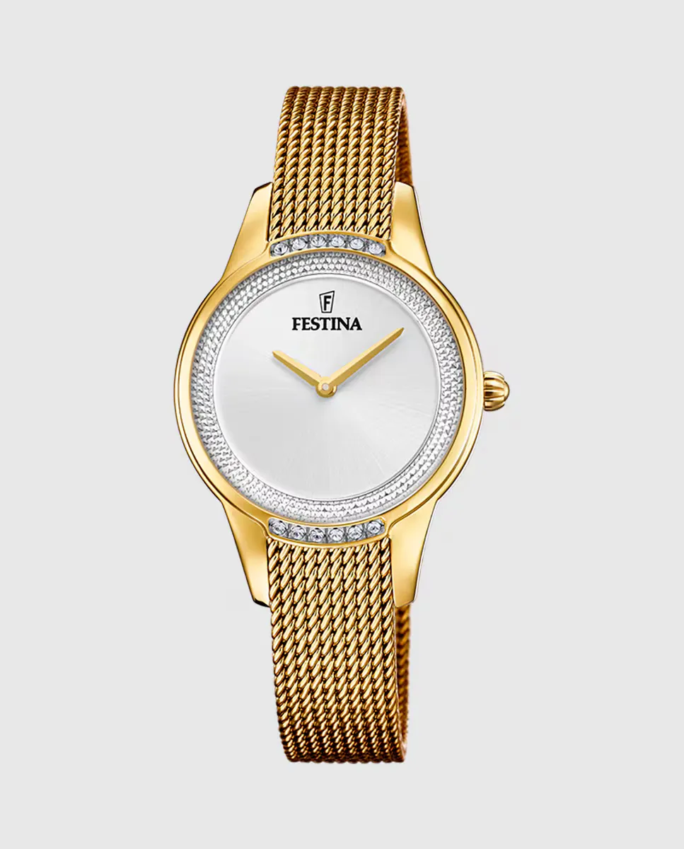 F20495/1 Женские часы Mademoiselle из золотой стали Festina, золотой
F20495/1 Женские часы Mademoiselle из золотой стали Festina, золотой