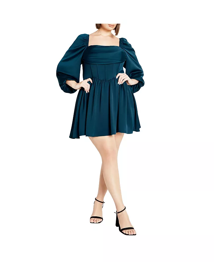 Платье-корсет больших размеров с кокеткой CITY CHIC, зеленый
Платье-корсет больших размеров с кокеткой CITY CHIC, зеленый