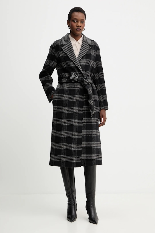 Двухстороннее пальто с шерстью Twinset, черный
Двухстороннее пальто с шерстью Twinset, черный