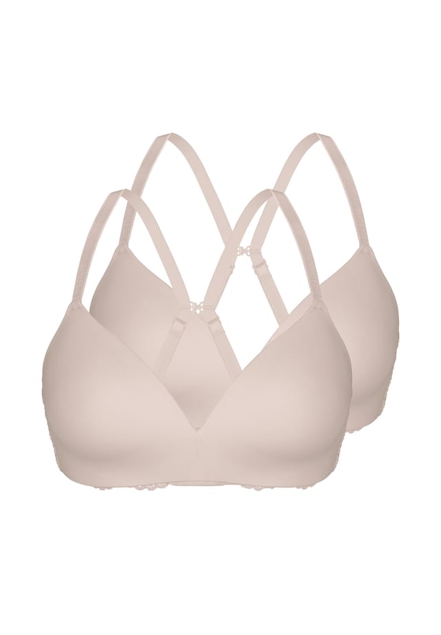 Мягкий бюстгальтер со вставкой из классического кружева 2 шт. в упаковке Sassa, цвет nude
Мягкий бюстгальтер со вставкой из классического кружева 2 шт. в упаковке Sassa, цвет nude