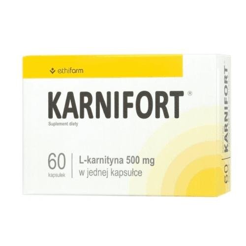 Этифарм, Карнифорт L-карнитин 500 мг, 60 капсул. Inna marka
Этифарм, Карнифорт L-карнитин 500 мг, 60 капсул. Inna marka