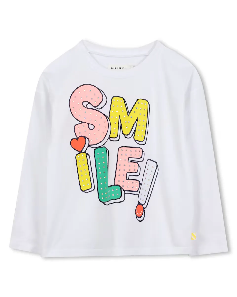 Детская футболка для девочки белого цвета из хлопка Billieblush, белый
Детская футболка для девочки белого цвета из хлопка Billieblush, белый
