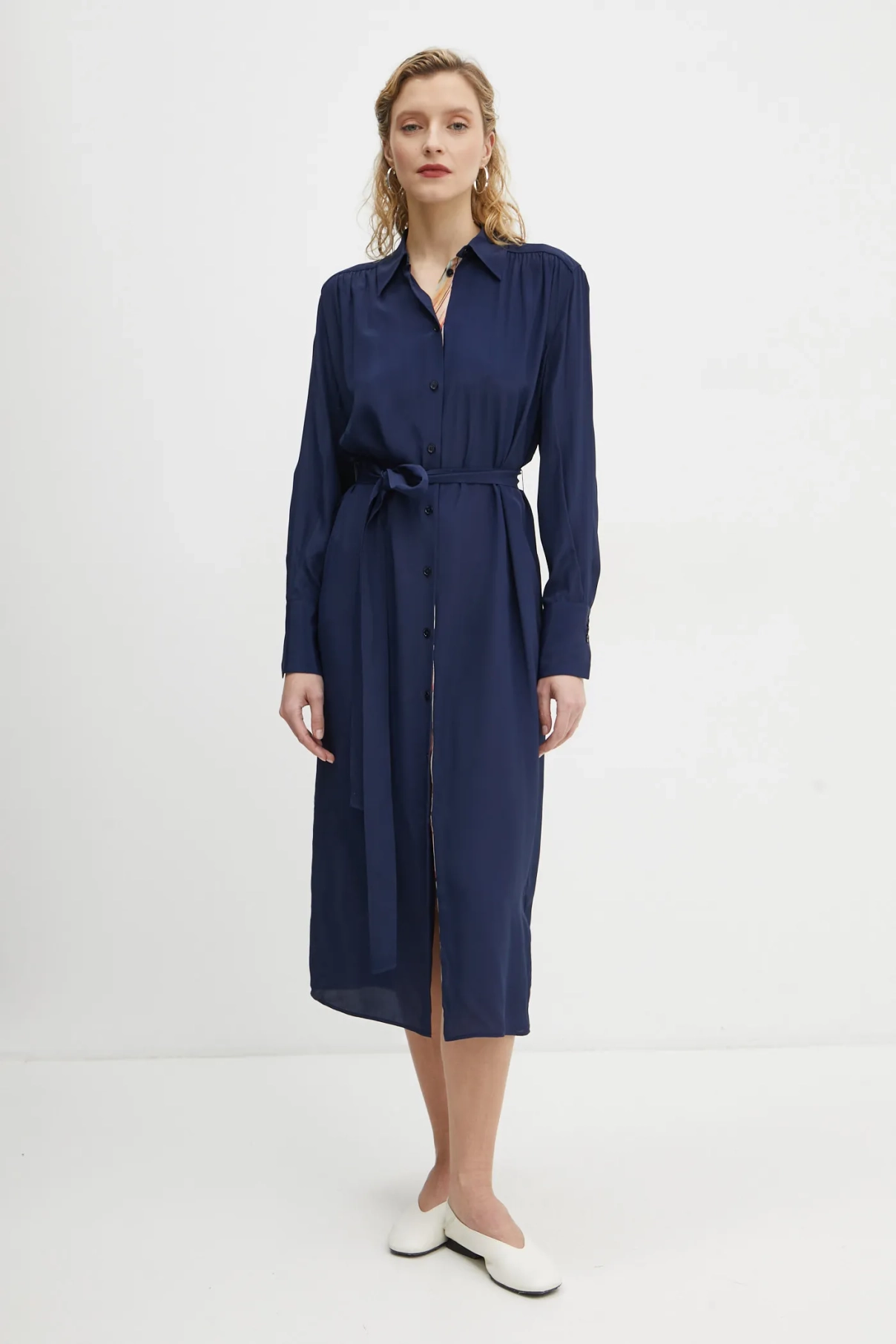 Платье с добавлением шелка PS Paul Smith, темно-синий
Платье с добавлением шелка PS Paul Smith, темно-синий