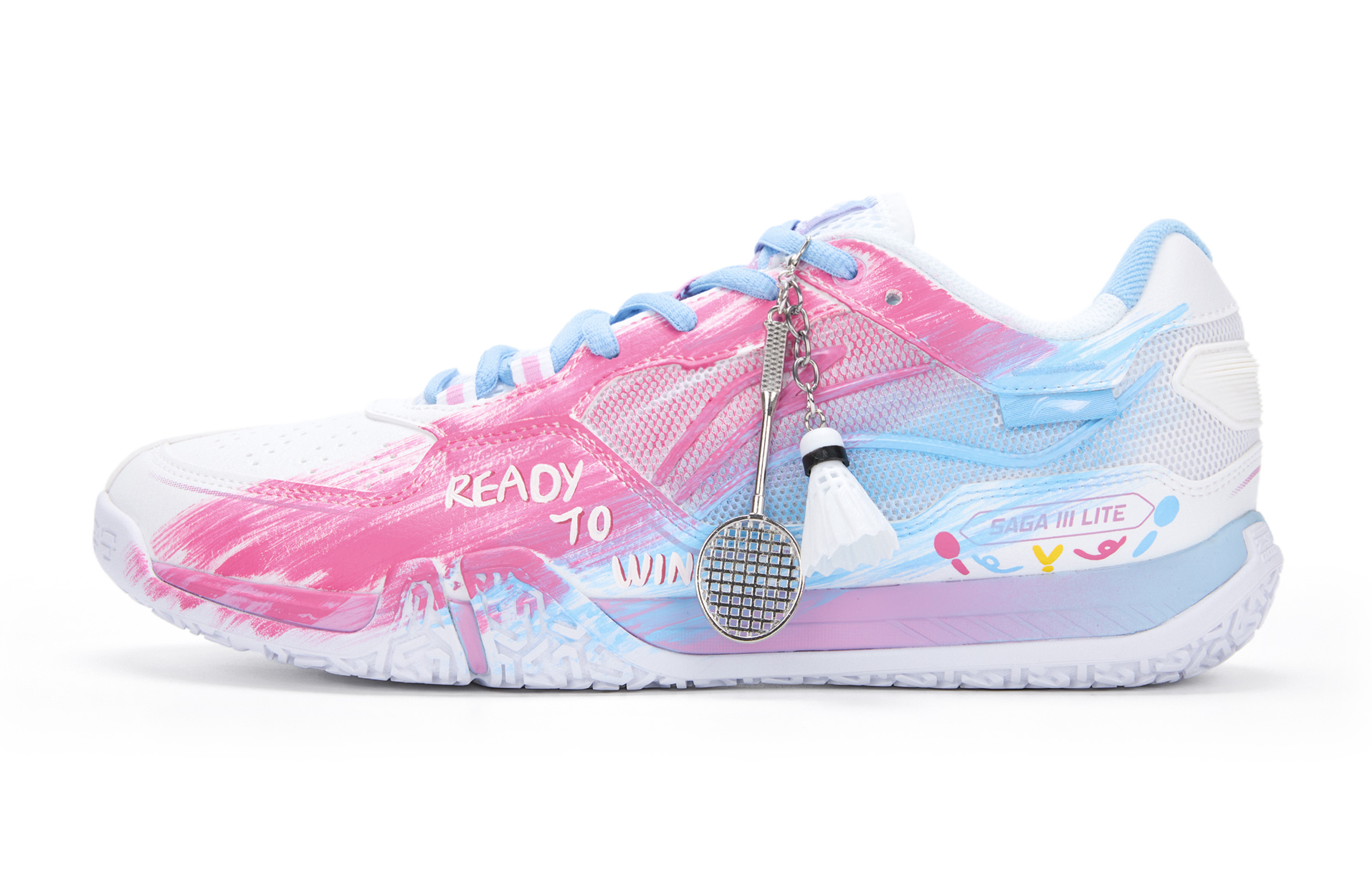 LINING Saga 3LITE амортизаторы устойчивые к истиранию нескользящие низкие кроссовки для бадминтона Unisex Blue Pink
LINING Saga 3LITE амортизаторы устойчивые к истиранию нескользящие низкие кроссовки для бадминтона Unisex Blue Pink