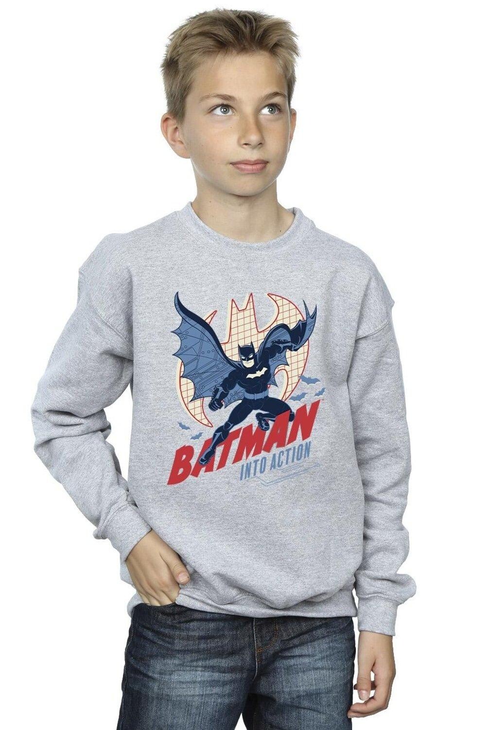 Толстовка «Бэтмен в действии» DC Comics, серый
Толстовка «Бэтмен в действии» DC Comics, серый