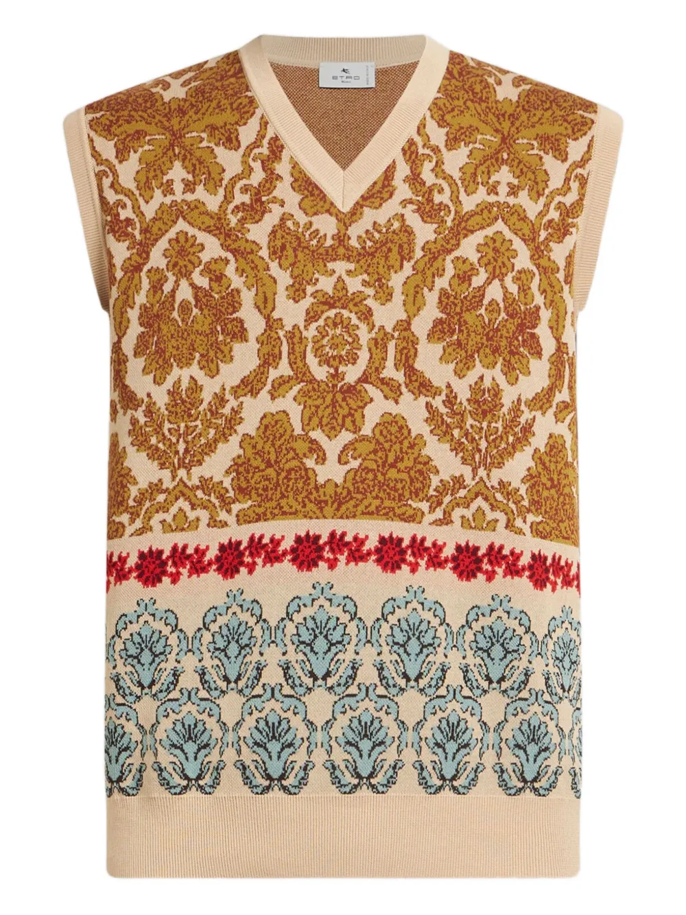 Жилет с жаккардовым узором ETRO, коричневый
Жилет с жаккардовым узором ETRO, коричневый