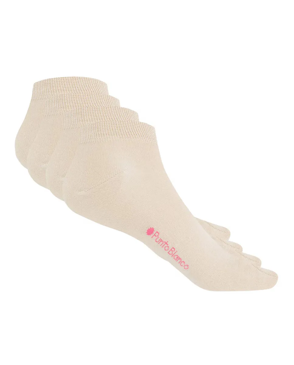 Комплект из двух пар однотонных женских носков белого цвета Punto Blanco, бежевый
Комплект из двух пар однотонных женских носков белого цвета Punto Blanco, бежевый