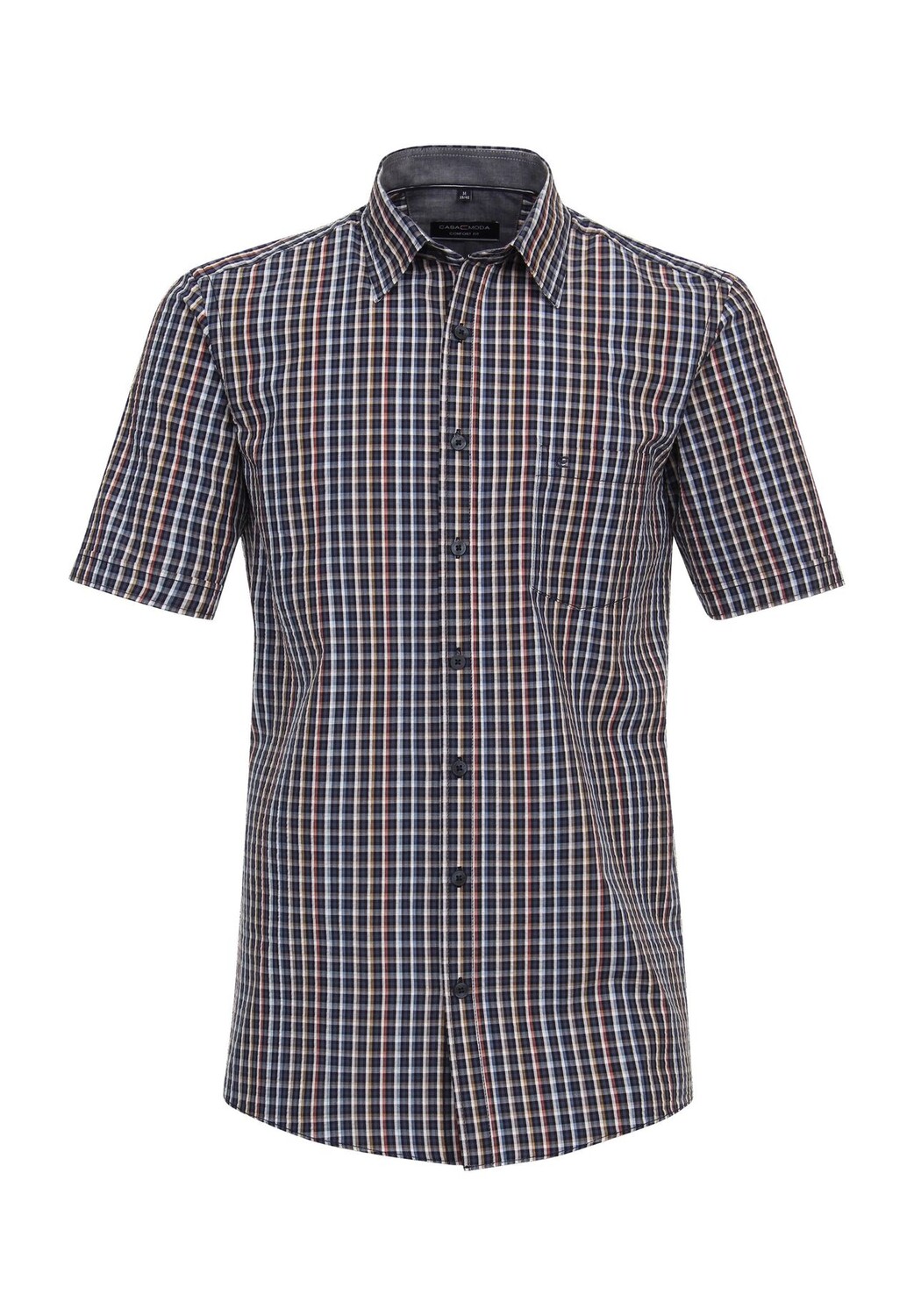 Рубашка повседневная, комфортного кроя, короткий рукав, воротник Кент, мужская CASAMODA, синий
Рубашка повседневная, комфортного кроя, короткий рукав, воротник Кент, мужская CASAMODA, синий