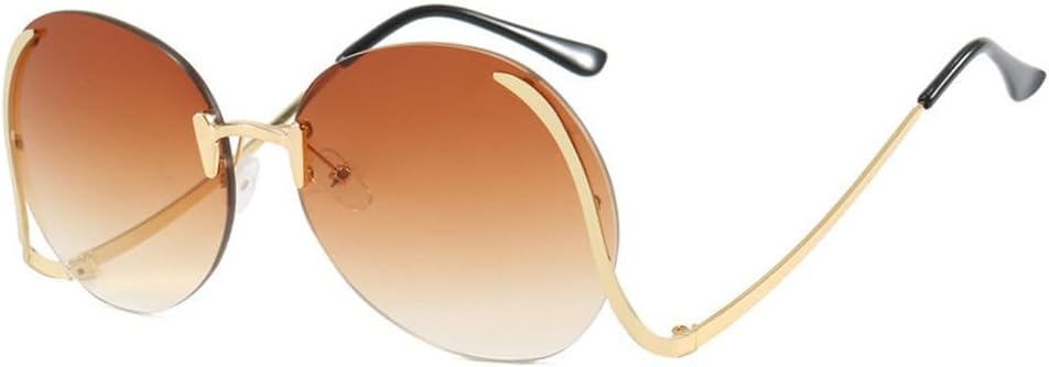 Модные роскошные солнцезащитные очки без оправы круглой формы для женщин, большие солнцезащитные очки с градиентным переходом цвета для активного отдыха TKKTLLT, Brown3556
Модные роскошные солнцезащитные очки без оправы круглой формы для женщин, большие солнцезащитные очки с градиентным переходом цвета для активного отдыха TKKTLLT, Brown3556