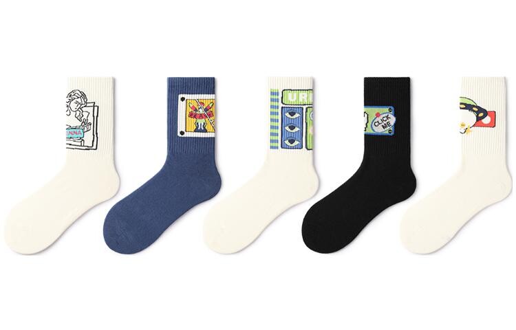 Носки унисекс до середины икры Primeet Paimi, 5 пар (модные носки с креативными граффити до середины икры)
Носки унисекс до середины икры Primeet Paimi, 5 пар (модные носки с креативными граффити до середины икры)