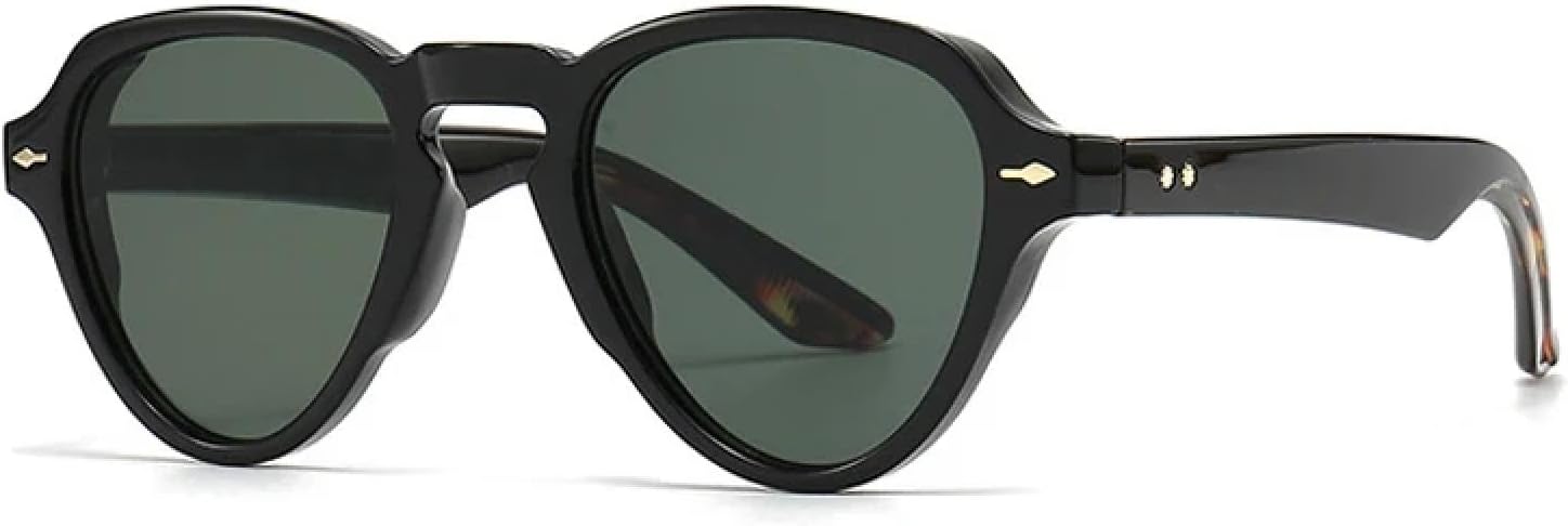 Винтажные уникальные овальные женские солнцезащитные очки в стиле панк, модные градиентные очки UV400, мужские солнцезащитные очки «кошачий глаз» с заклепками TVTBBVV, Black Dark Green
Винтажные уникальные овальные женские солнцезащитные очки в стиле панк, модные градиентные очки UV400, мужские солнцезащитные очки «кошачий глаз» с заклепками TVTBBVV, Black Dark Green