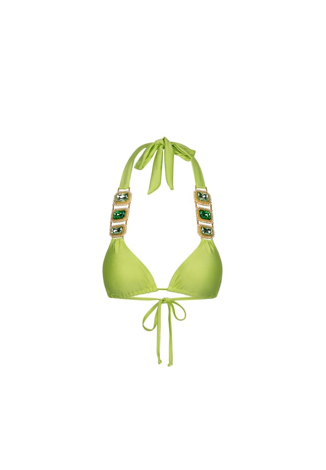 Верх бикини Boujee со стильной отделкой из камней Moda Minx, цвет sage
Верх бикини Boujee со стильной отделкой из камней Moda Minx, цвет sage