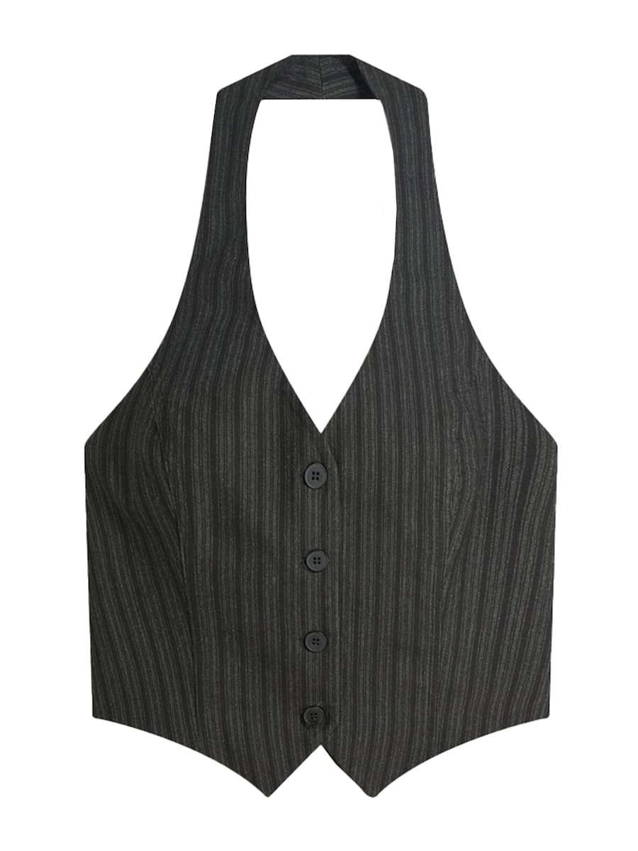 Костюмный жилет Bershka, серый/антрацит
Костюмный жилет Bershka, серый/антрацит