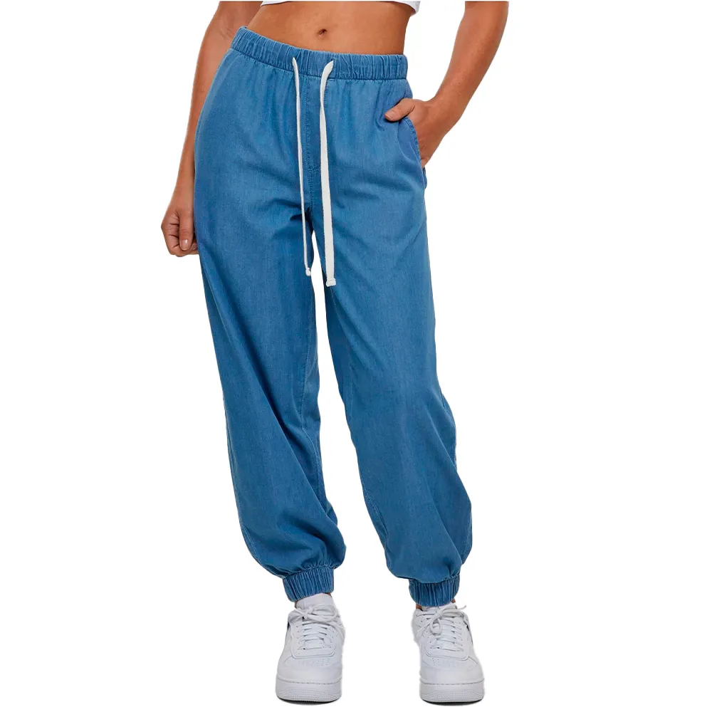 Джоггеры Urban Classics Light Denim, синий 
Джоггеры Urban Classics Light Denim, синий