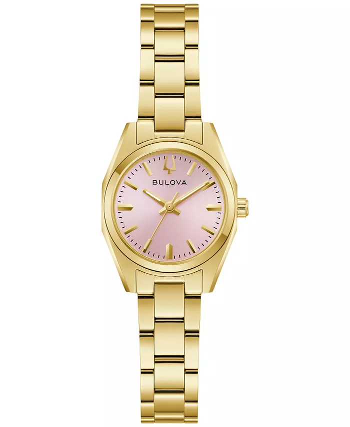 Женские классические часы Surveyor с позолоченным браслетом из нержавеющей стали 22,7 мм Bulova, Позолоченный, Женские классические часы Surveyor с позолоченным браслетом из нержавеющей стали 22,7 мм Bulova
Женские классические часы Surveyor с позолоченным браслетом из нержавеющей стали 22,7 мм Bulova, Позолоченный, Женские классические часы Surveyor с позолоченным браслетом из нержавеющей стали 22,7 мм Bulova