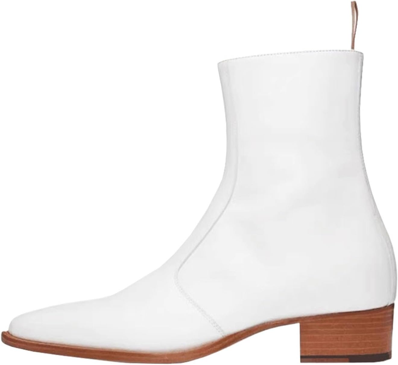 Мужские классические ботильоны-челси Santimon - из натуральной кожи, с боковой молнией, низким блочным каблуком и мягкой стелькой, идеально подходят для вечеринок, банкетов, свадеб и вечерних выходов, белый
Мужские классические ботильоны-челси Santimon - из натуральной кожи, с боковой молнией, низким блочным каблуком и мягкой стелькой, идеально подходят для вечеринок, банкетов, свадеб и вечерних выходов, белый