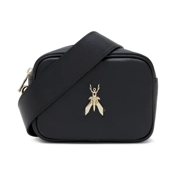 Кожаная сумка-мессенджер Patrizia Pepe, черный 
Кожаная сумка-мессенджер Patrizia Pepe, черный