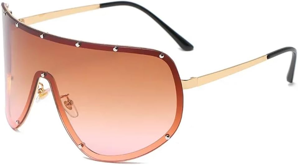 Цельные солнцезащитные очки для женщин и мужчин, модные, в большой оправе, ветрозащитные очки в винтажном стиле с гвоздиками, для вождения, защита от УФ-излучения UV400 KTUCN, D
Цельные солнцезащитные очки для женщин и мужчин, модные, в большой оправе, ветрозащитные очки в винтажном стиле с гвоздиками, для вождения, защита от УФ-излучения UV400 KTUCN, D